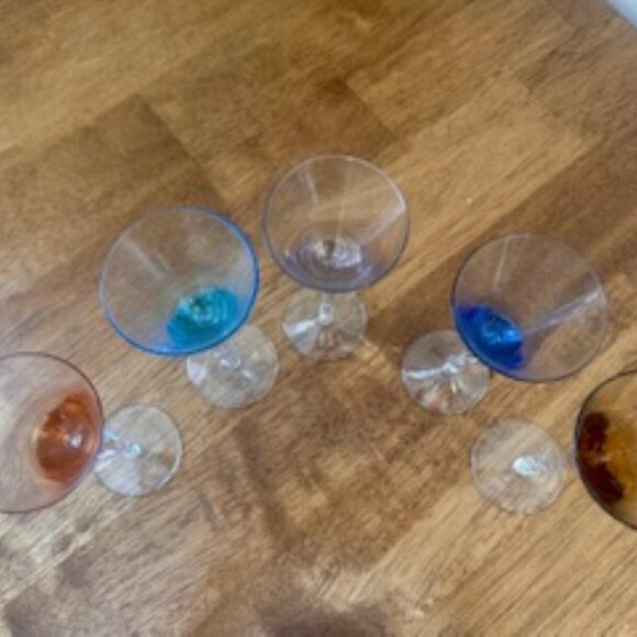 Vintage Hand-Blown Twisted Stem Sherry Aperitif Glass – Elegant Stemware - Picture 5 of 5